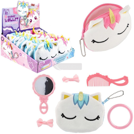 Zestaw piękności torebka pluszowa jednorożec MIX