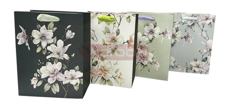 Torba prezentowa 26x32 gałązki, magnolii mix