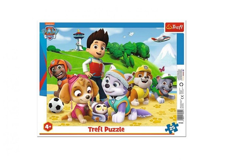 Puzzle ramkowe 25 Psi Patrol na tropie TREFL