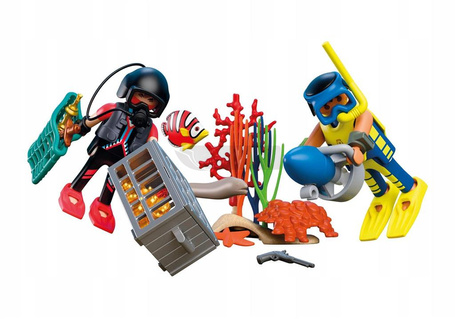 PLAYMOBIL CITY ACTION 72078 Nurek policyjny ze skarbem zestaw dla dzieci +4