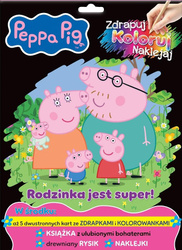 Peppa Pig. Zdrapuj, koloruj, naklejaj