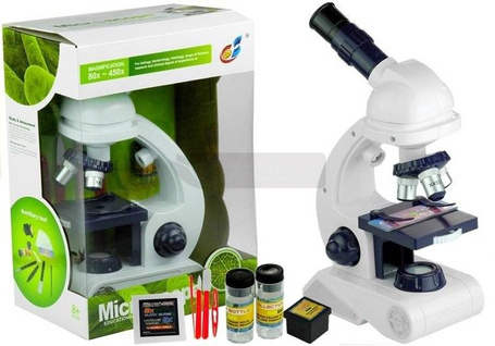 Mikroskop dla dzieci z akcesoriami 80x 200x 450x