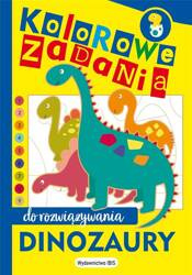 Kolorowe zadania do rozwiązywania. Dinozaury