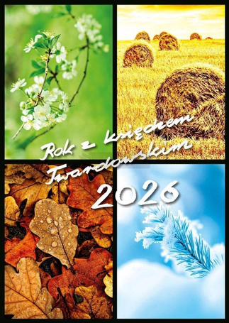 Kalendarz 2026 z księdzem Twardowskim - Pory roku
