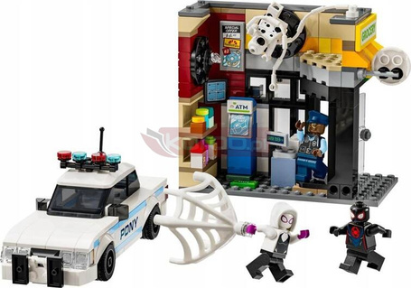 LEGO MARVEL 76311 SPIDER MAN MILES VS THE SPOT, zestaw klocków dla dzieci