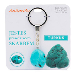 Brelok Jesteś skarbem turkus