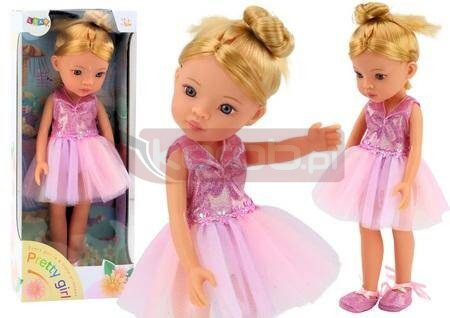 Lalka baletnica w różowej sukience 33cm