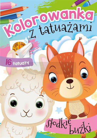 Kolorowanka z tatuażami. Słodkie buźki