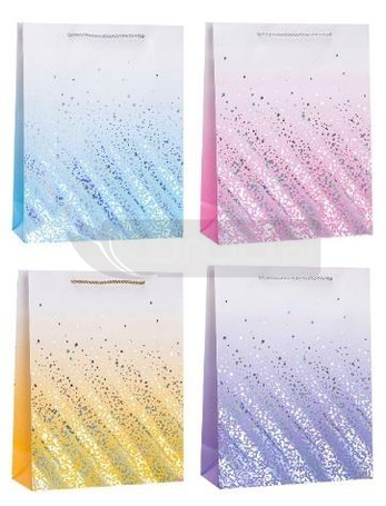 Torebka ozdobna 31x42x12cm hot-stamp mix ROZETTE