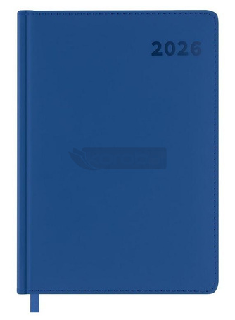 Kalendarz książkowy 2026 A5 niebieski EASY