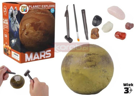 Wykopaliska minerałów planeta Mars