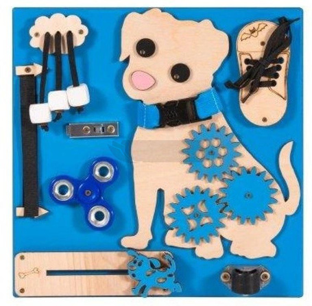 Tablica manipulacyjna Pies Hugo niebieska