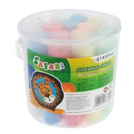 Kreda chodnikowa 6 kolorów Safari