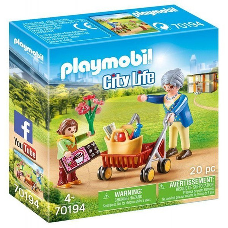 Playmobil 70194 Babcia z chodzikiem