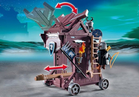 PLAYMOBIL 6628 Wieża oblężnicza rycerzy herbu Orzeł