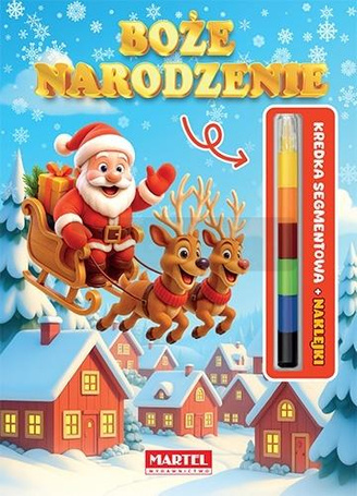Modułowa kredka. Boże Narodzenie z naklejkami