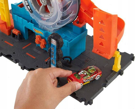 Hot Wheels zestaw wyścigowy Warsztat opon HDP02