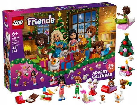 LEGO FRIENDS 42668 KALENDARZ ADWENTOWY 2025 zestaw klocków dla dzieci +6