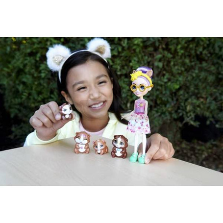 Lalka Enchantimals rodzina Świnki morskie Glee Guinea Pig i figurki HHB84