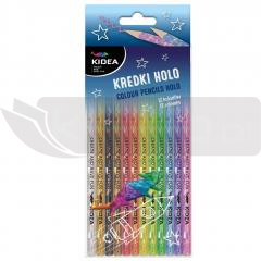 Kredki Holo 12 kolorów KIDEA
