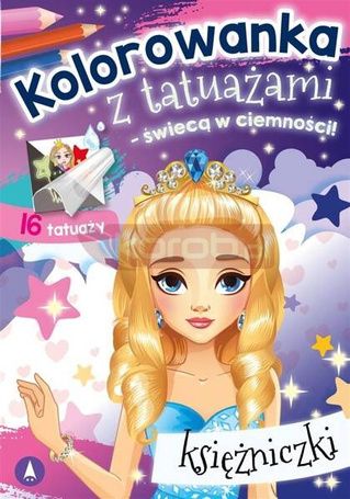Kolorowanka z tatuażami. Księżniczki