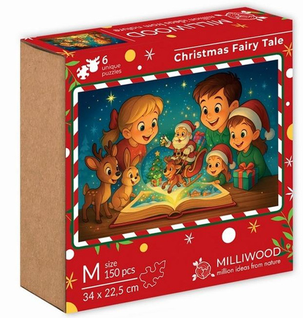 Puzzle drewniane 150 Świateczna Baśń