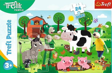 Puzzle Maxi 24 Zimowy czas z Treflikam TREFL