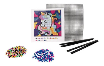 Mozaika koralikowa Jednorożec