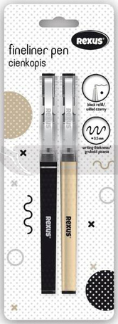 Cienkopis czarny 2szt