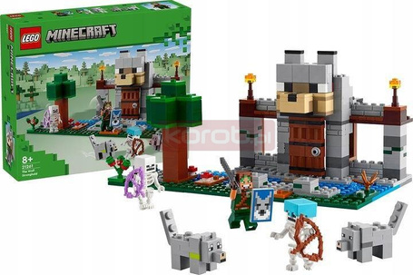 LEGO MINECRAFT 21261 WILCZA TWIERDZA zestaw klocków dla dzieci 8+