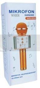 Mikrofon bezprzewodowy złoty