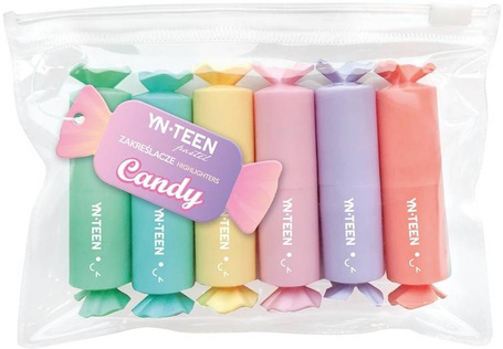 Zakreślacz Sweet 6 kolorów pastel
