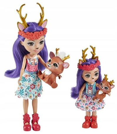 Lalka Enchantimals 2 siostry Danessa Deer HCF80