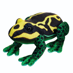 Żaba czarno - żólta 13cm