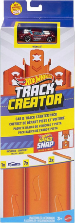 HOT WHEELS ZESTAW TORÓW SPEED SNAP tory proste, elastyczne + autko JDW43