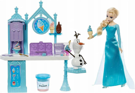 FROZEN LALKA KSIĘŻNICZKA ELSA MAGICZNA LODZIARNIA HMJ48