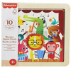FISHER PRICE PUZZLE DREWNIANE 9 elementów ZWIERZĄTKA ZOO dla dzieci +2 lata HXV18