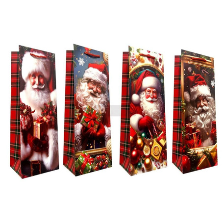 Torebka prezentowa Boże Narodzenie butelka mix