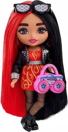 LALKA BARBIE EXTRA MINIS sukienka płomienie HKP88
