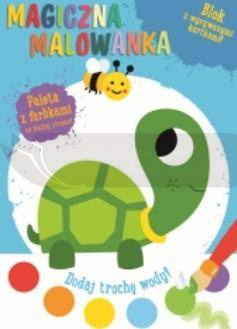 Magiczna malowanka z farbkami Żółwik