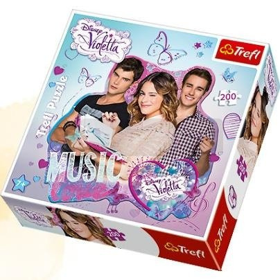 Puzzle 200 Konturowe Violetta, Leon i Diego TREFL