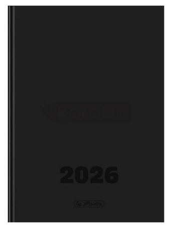 Kalendarz 2026 B5 dzienny Szefa DTP czarny HERLITZ