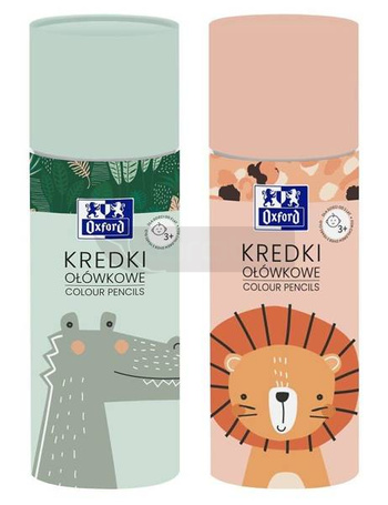 Kredki ołówkowe Kids tuba 24 + 2 kolory