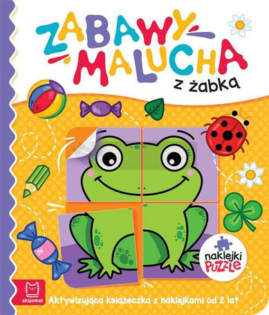 Zabawy malucha z żabką. Aktywizująca książeczka