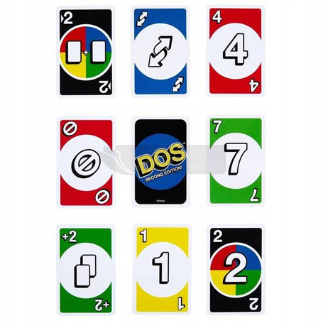 GRA KARCIANA DOS - UNO MATTEL druga edycja HNN01