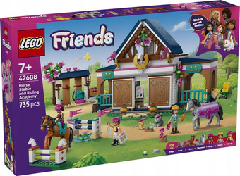 KLOCKI LEGO FRIENDS 42688 Stadnina i szkółka jeździecka, zestaw klocków +7