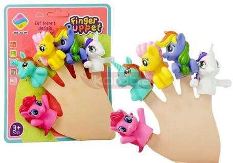 Nakładki na palce Kucyki Pacynki Jednorożec 5el