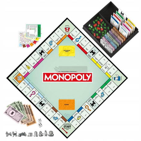 GRA PLANSZOWA MONOPOLY POLSKA klasyczna gra planszowa dla rodziny +8 lat G0009