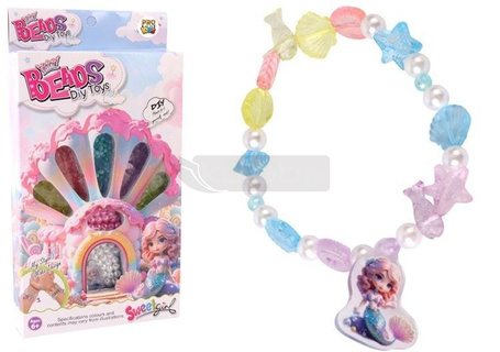 Akademia mody bransoletki kolorowe domek syrenki