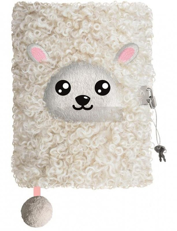 Pamiętnik A5/96K z kłódką 3D Sheep